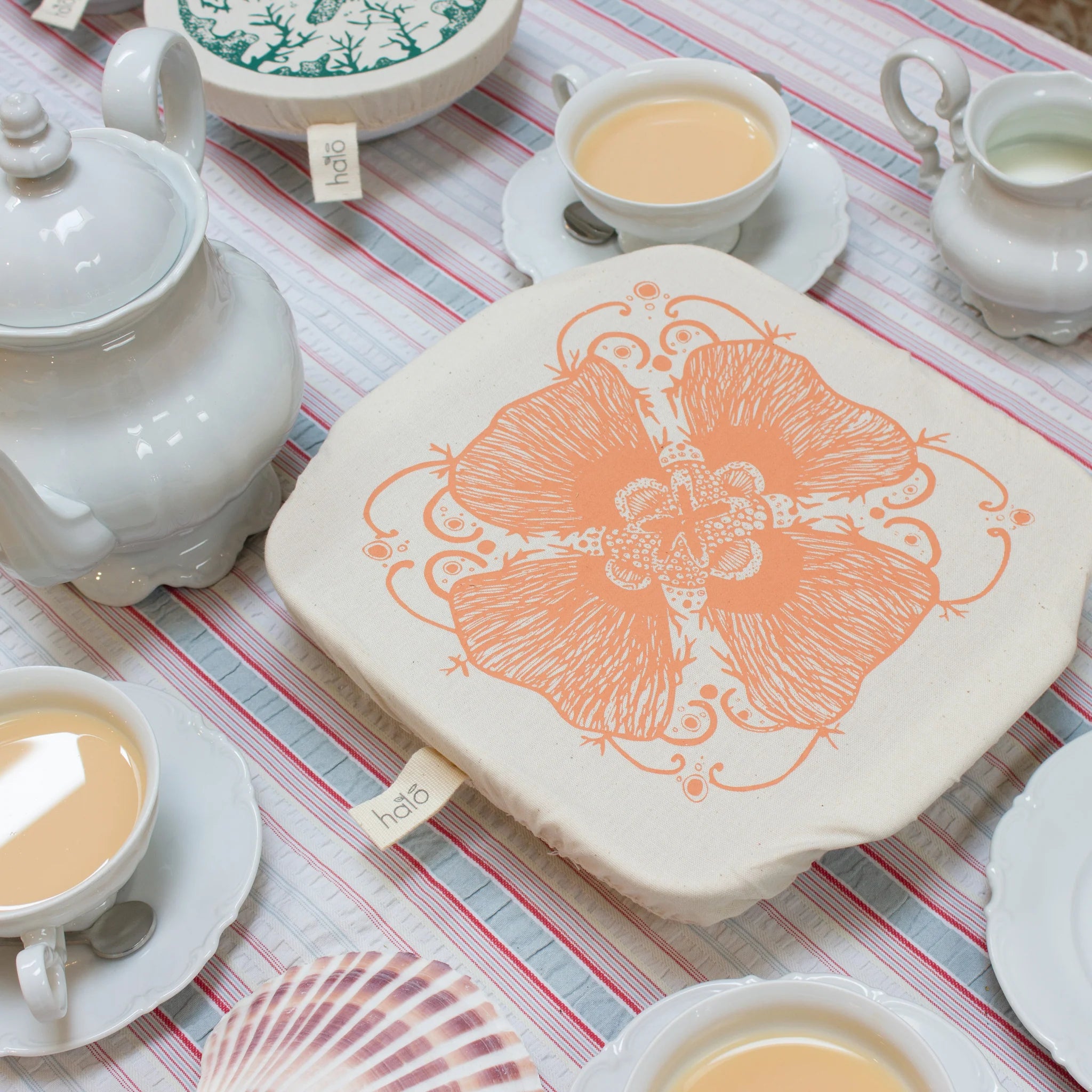 Halo "Starfish" Cotton Dish Covers (assorted sizes, round and square)