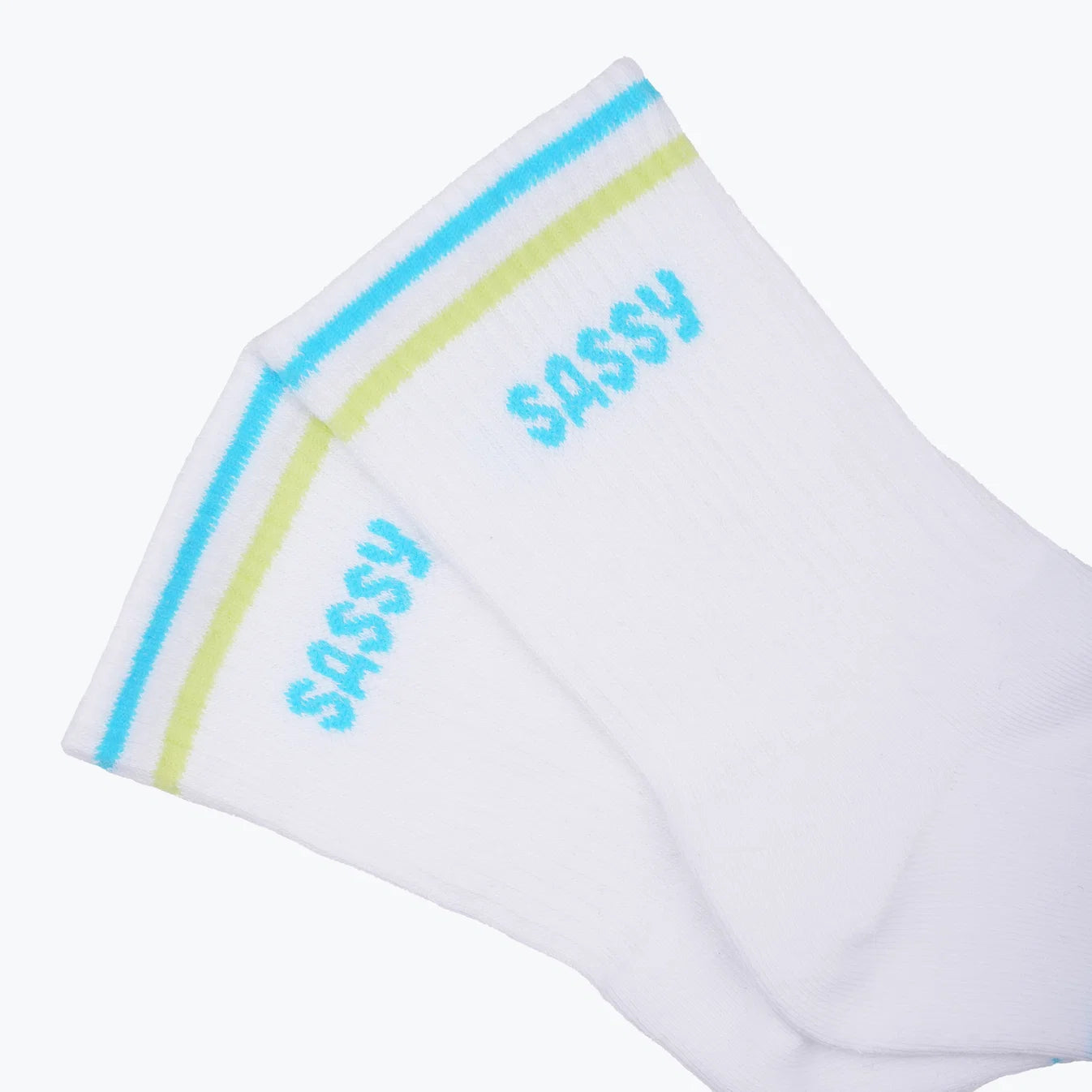 "Sassy" Ladies' Ribbed Cotton Socks
