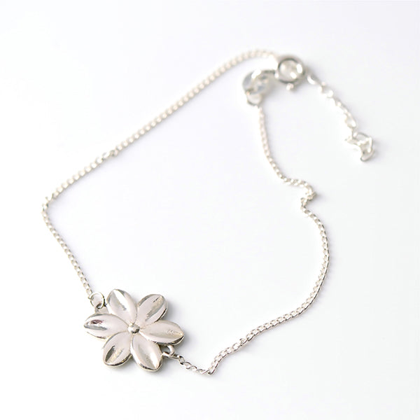 Sterling Silver Flower Bracelets