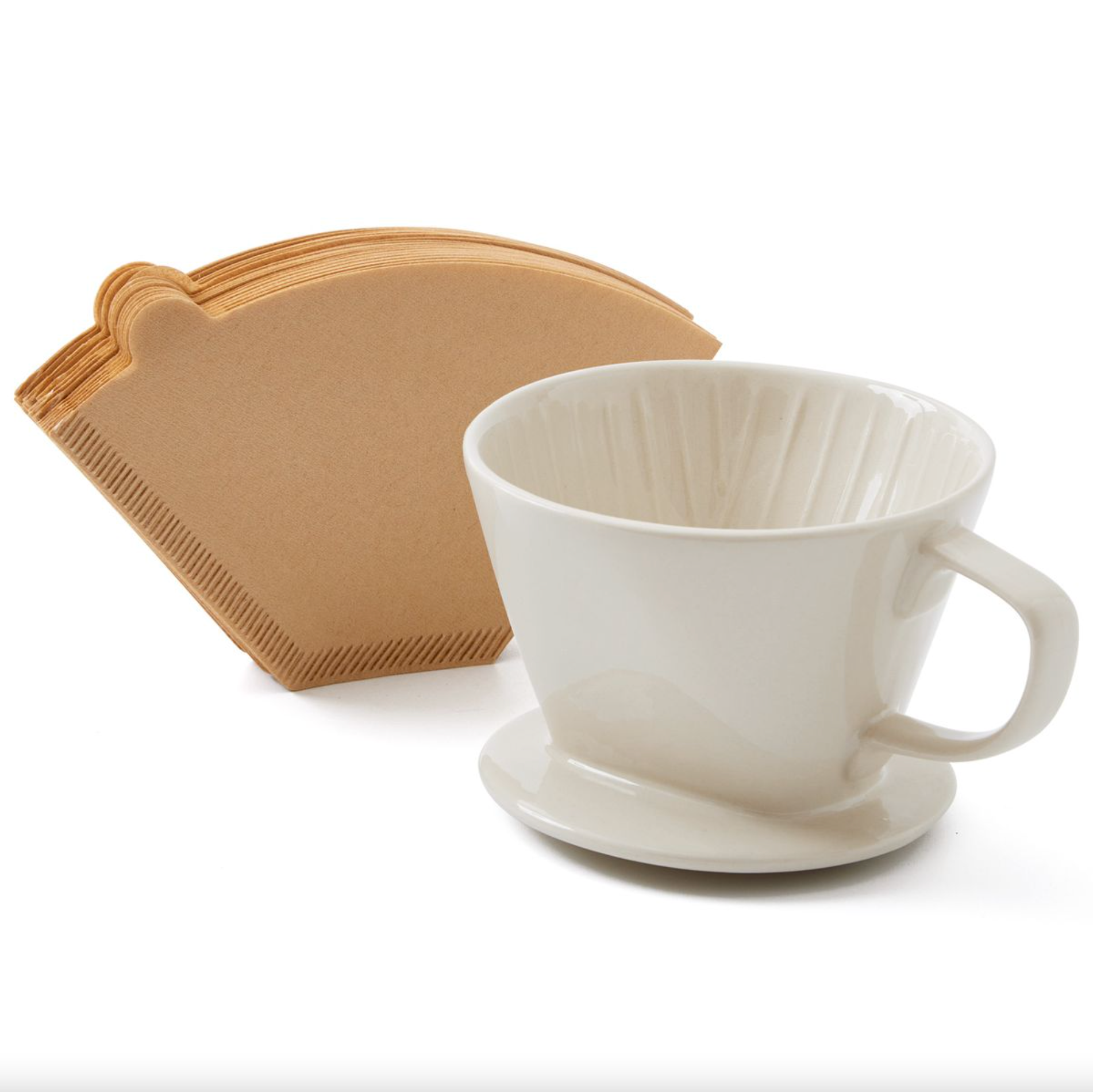 Ceramic Pour-Over Coffee Maker Set with Porcelain Dripper