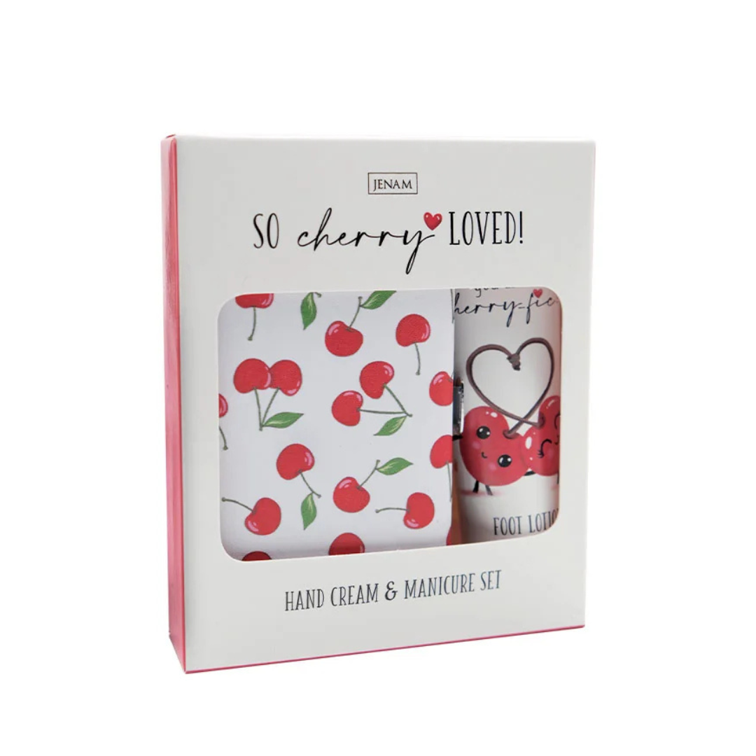 "So Cherry Loved" Hand Cream & Manicure Gift Set