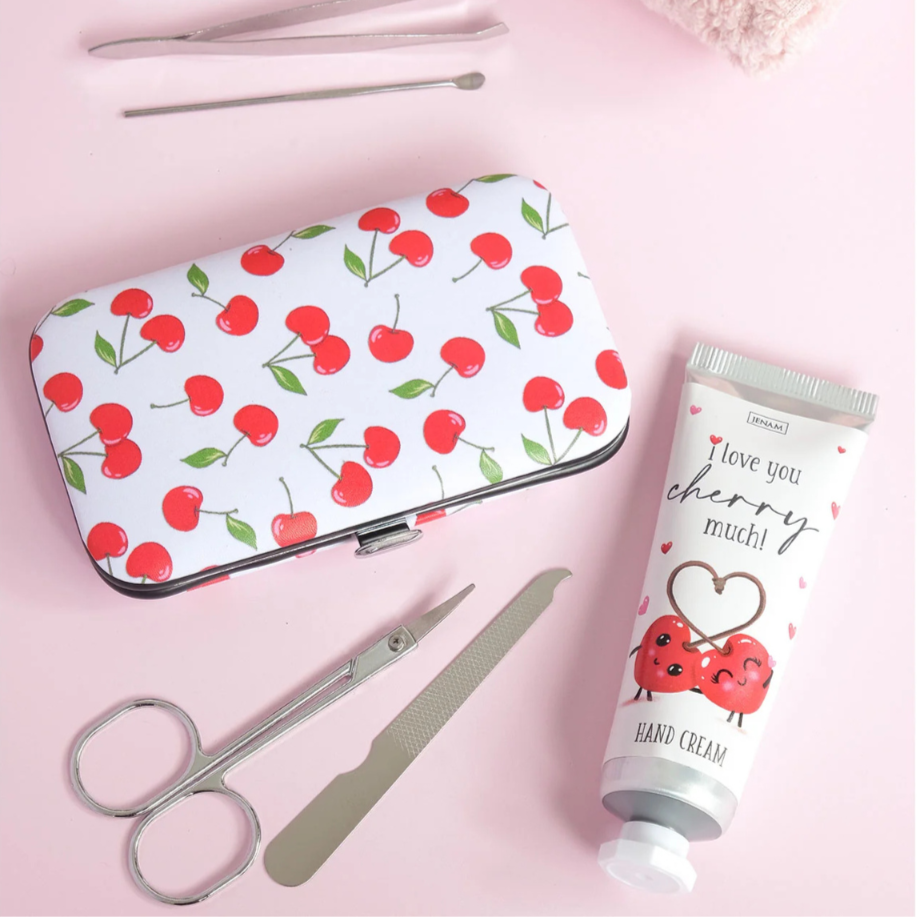 "So Cherry Loved" Hand Cream & Manicure Gift Set