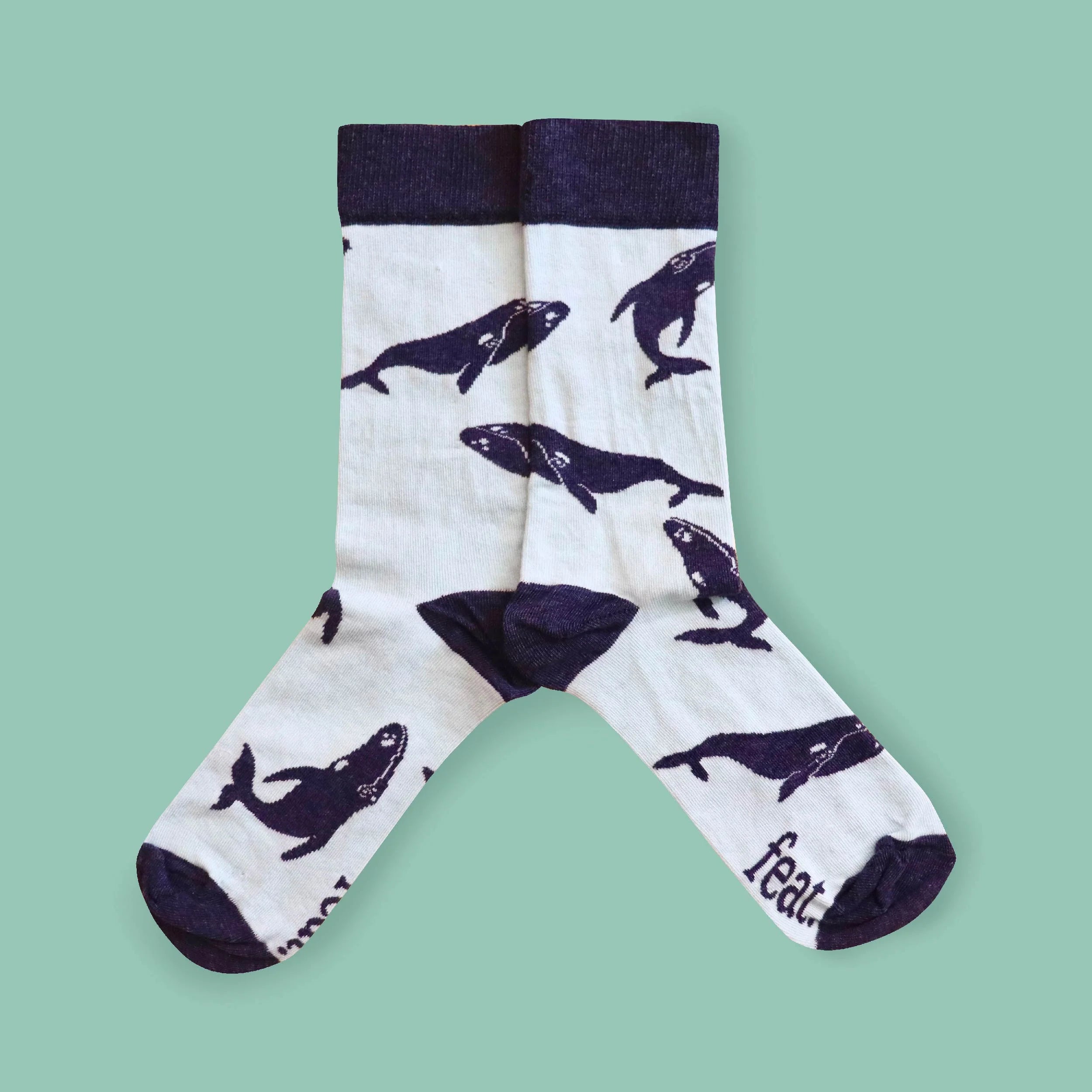 Southern Right Whale Socks (His & Hers sizes)