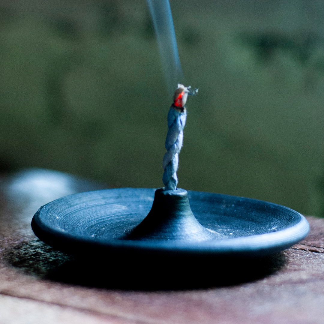 Stupa Black Mountain Terracotta Incense Holder