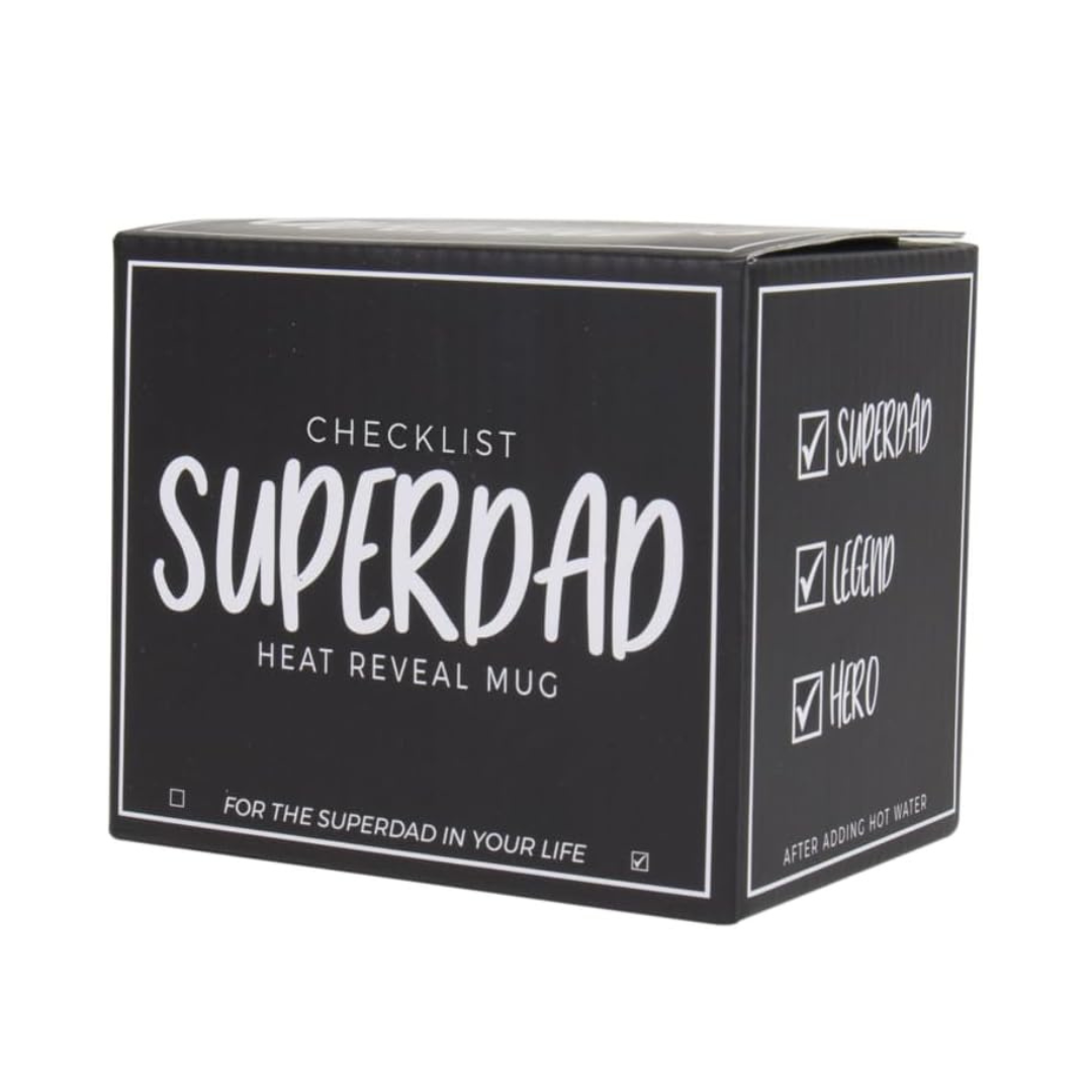 Superdad Checklist Heat-Reveal Mug