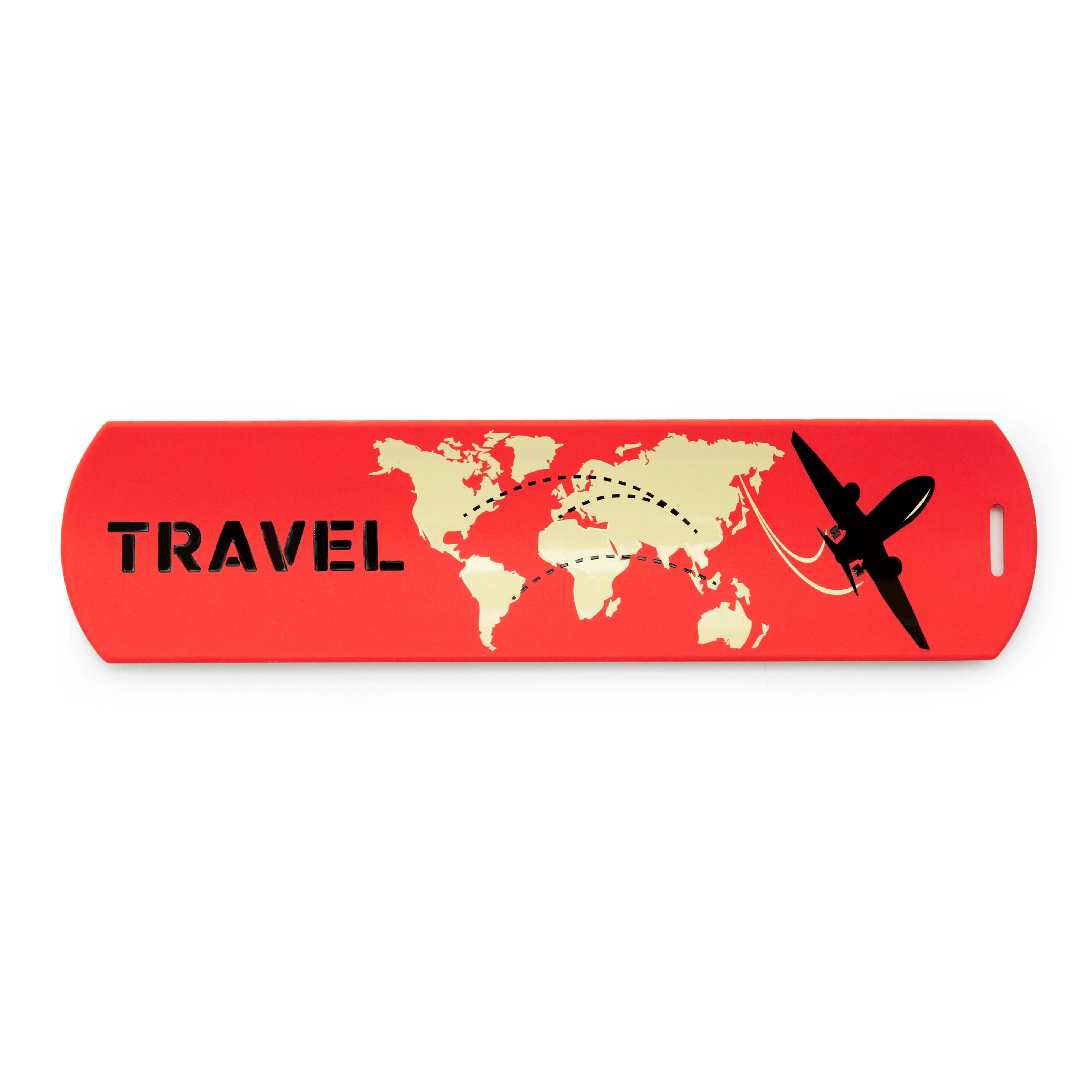 Red Slap-Wrap Luggage Tag