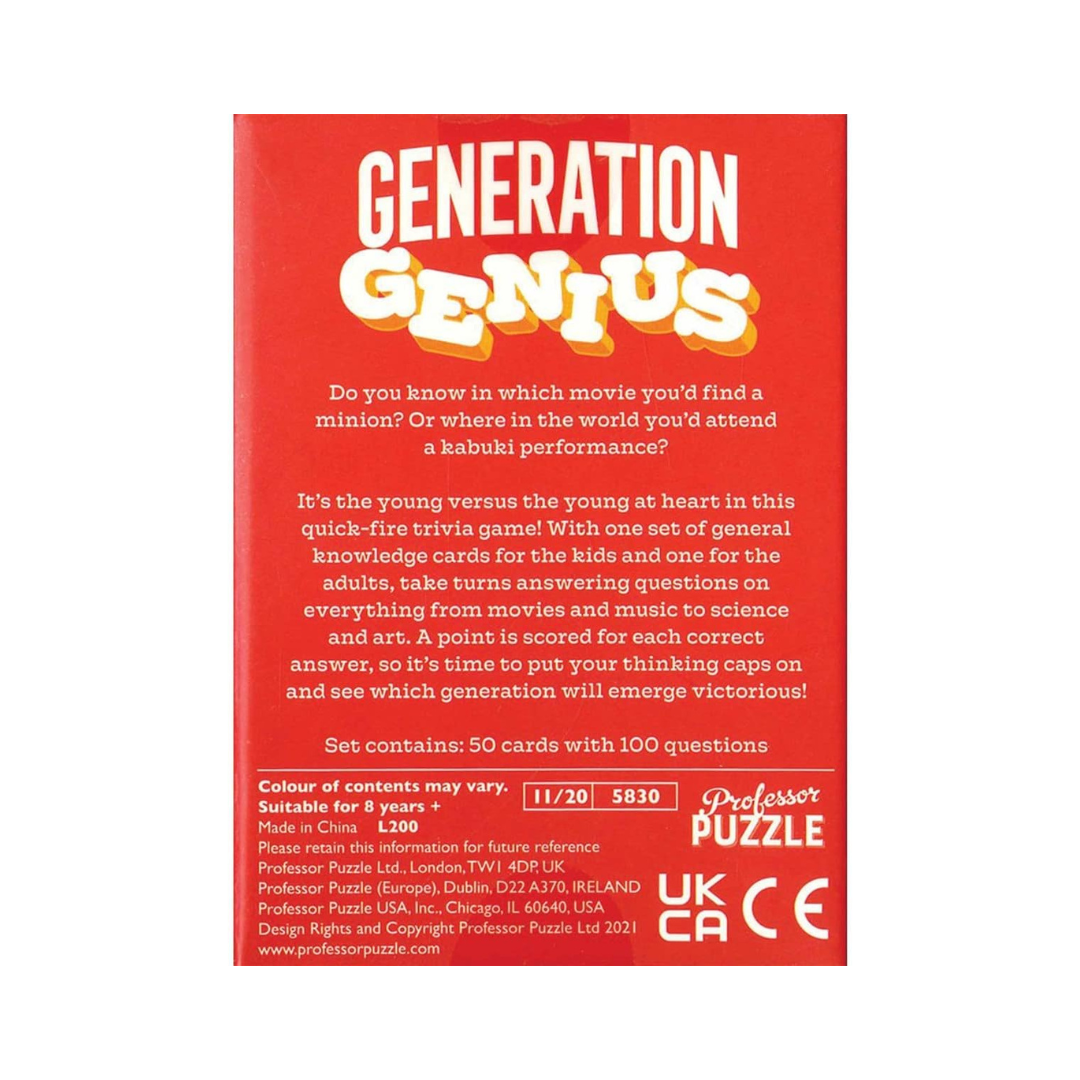 Generation Genius Family Trivia Game