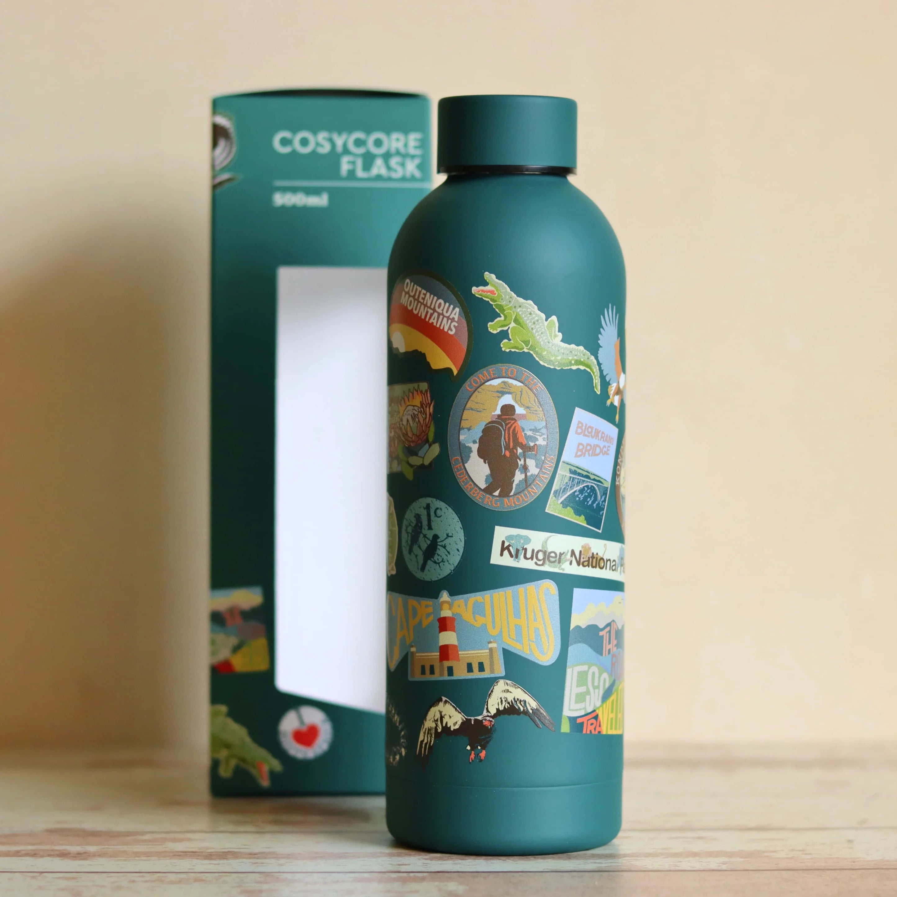 CosyCore Stainless Steel Flasks – Well-Travelled Edition
