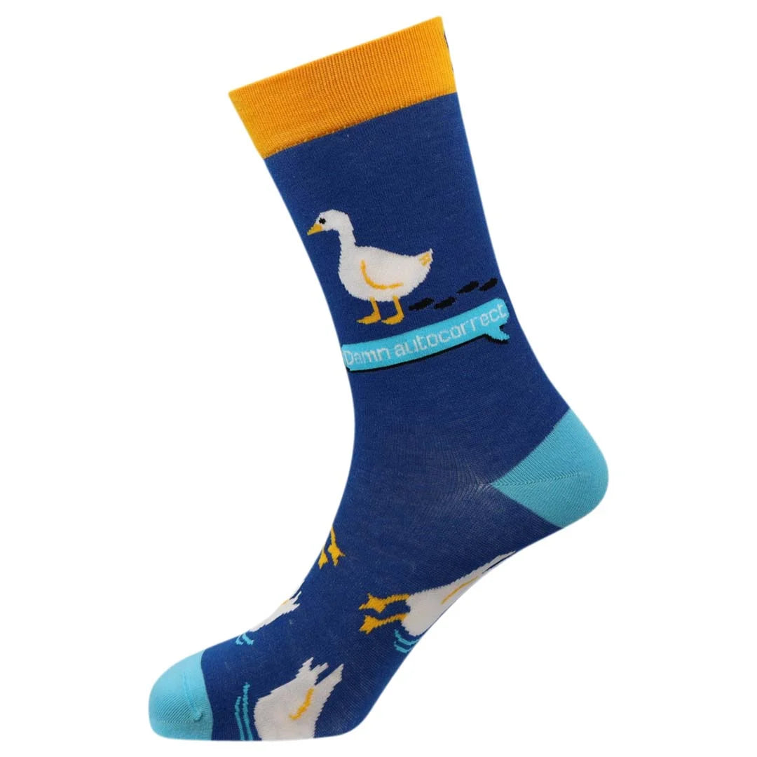 Men's "What the Duck" Bamboo Socks