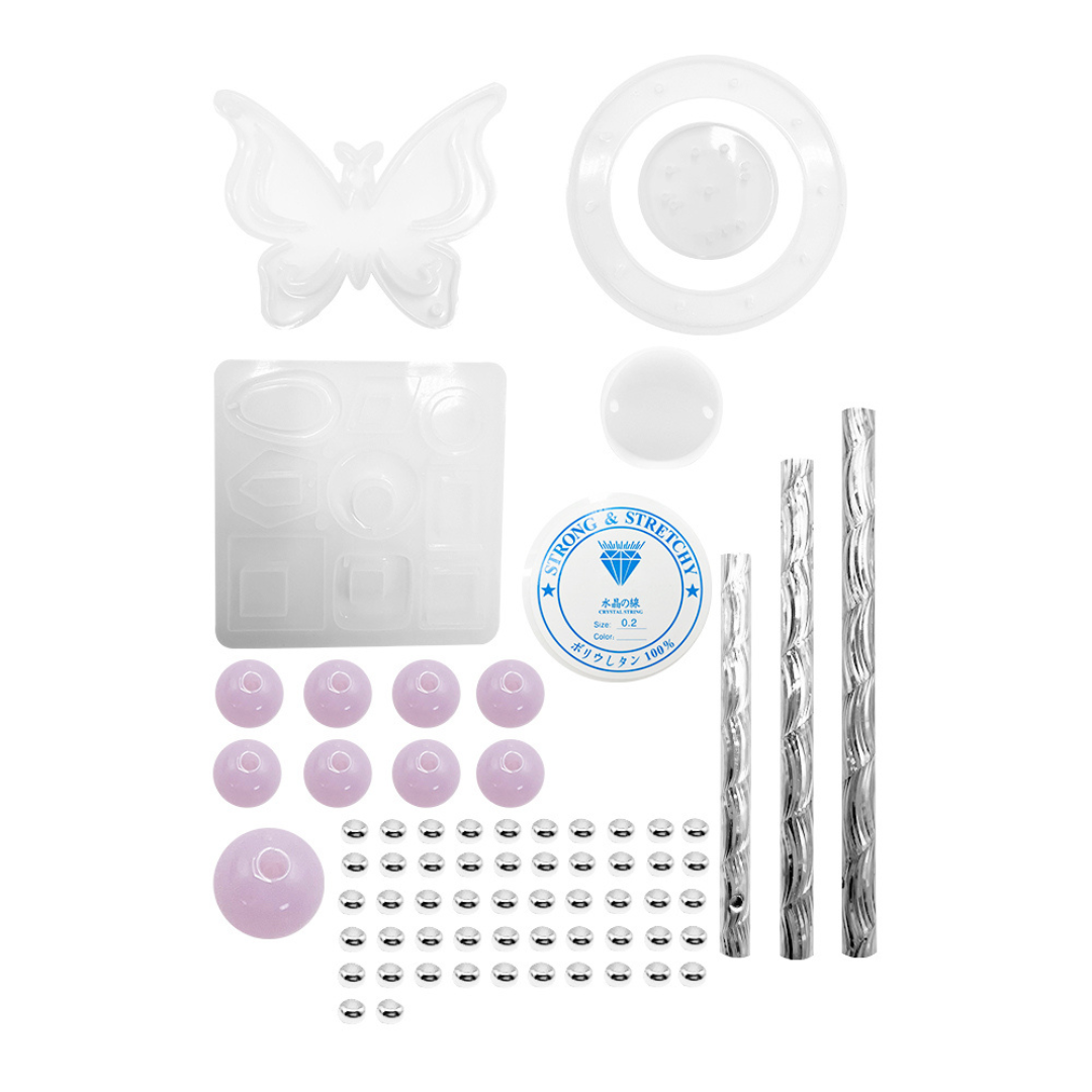 Silicone Mould Starter Kit for DIY Epoxy Resin Wind Chimes (Butterfly or Fairy)