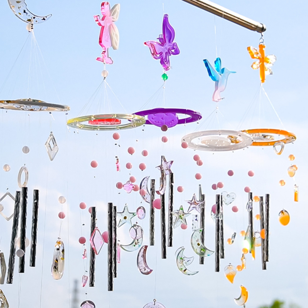 Silicone Mould Starter Kit for DIY Epoxy Resin Wind Chimes (Butterfly or Fairy)