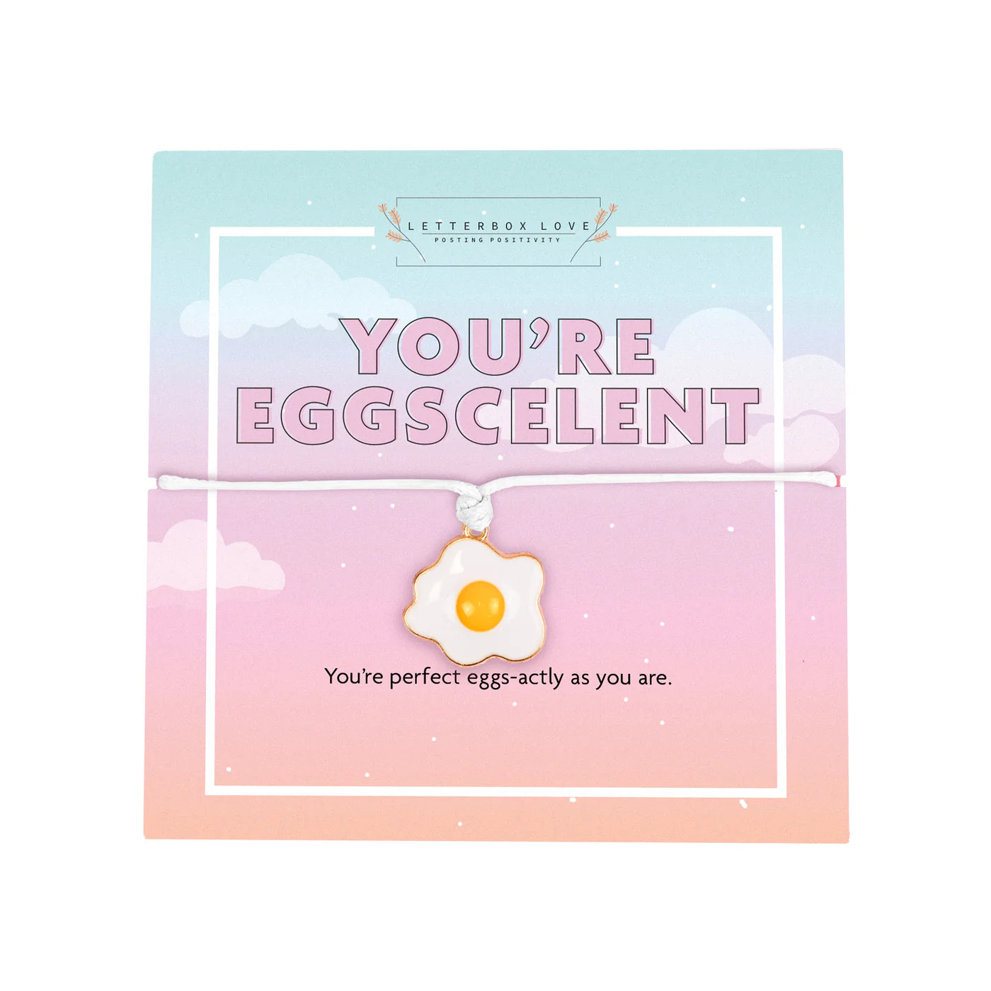 "Eggs-celent Friendship" Keepsake Bracelet and Card Set