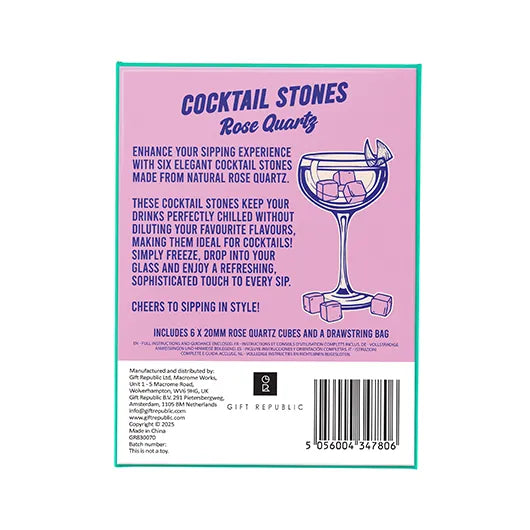 Rose Quartz Cocktail Stones