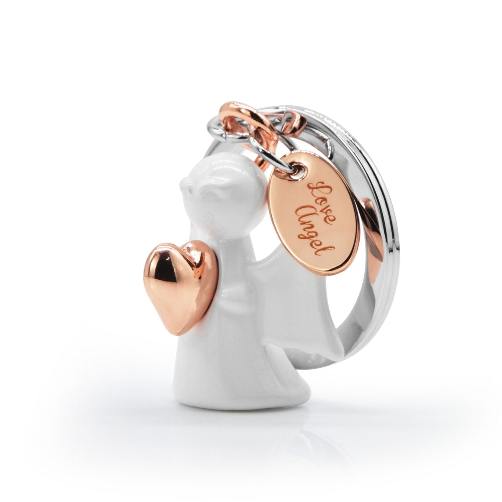 "Love Angel" Premium Metal Keyring