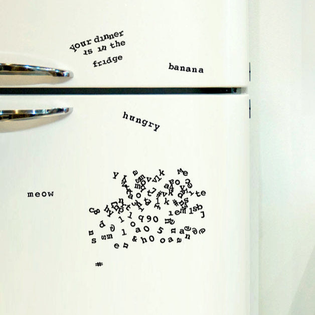 Fridge Fonts Magnetic Letters