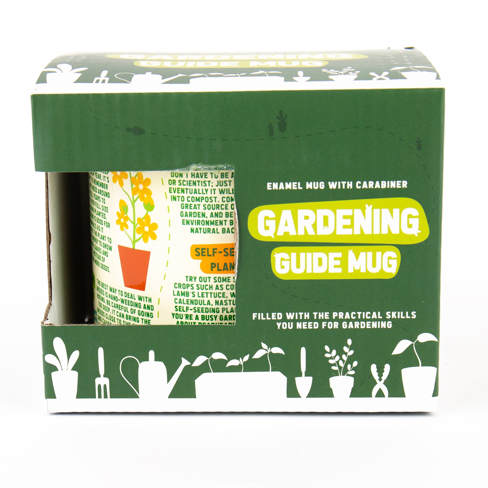 Gardening Guide Enamel Mug with Carabiner
