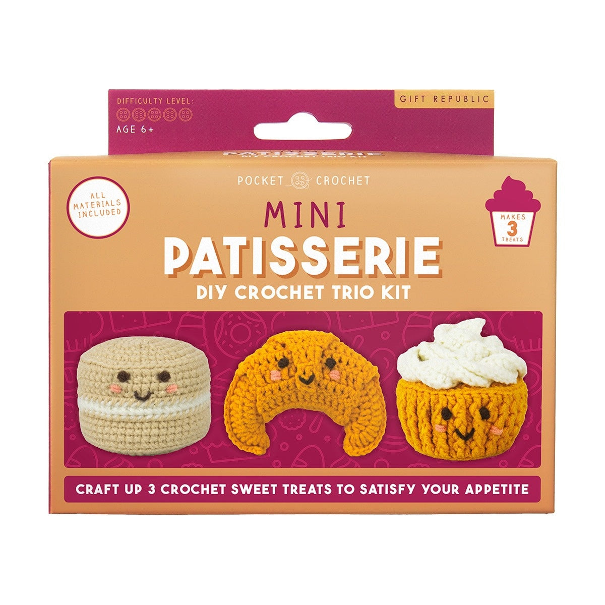 Mini Patisserie Crochet Craft Kit