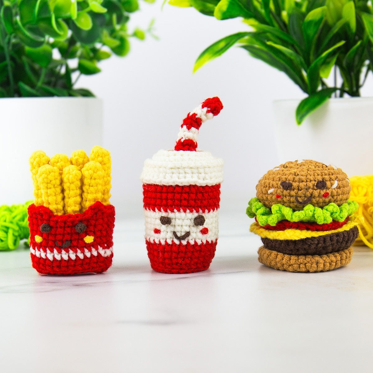 Mini Fast Food Crochet Craft Kit