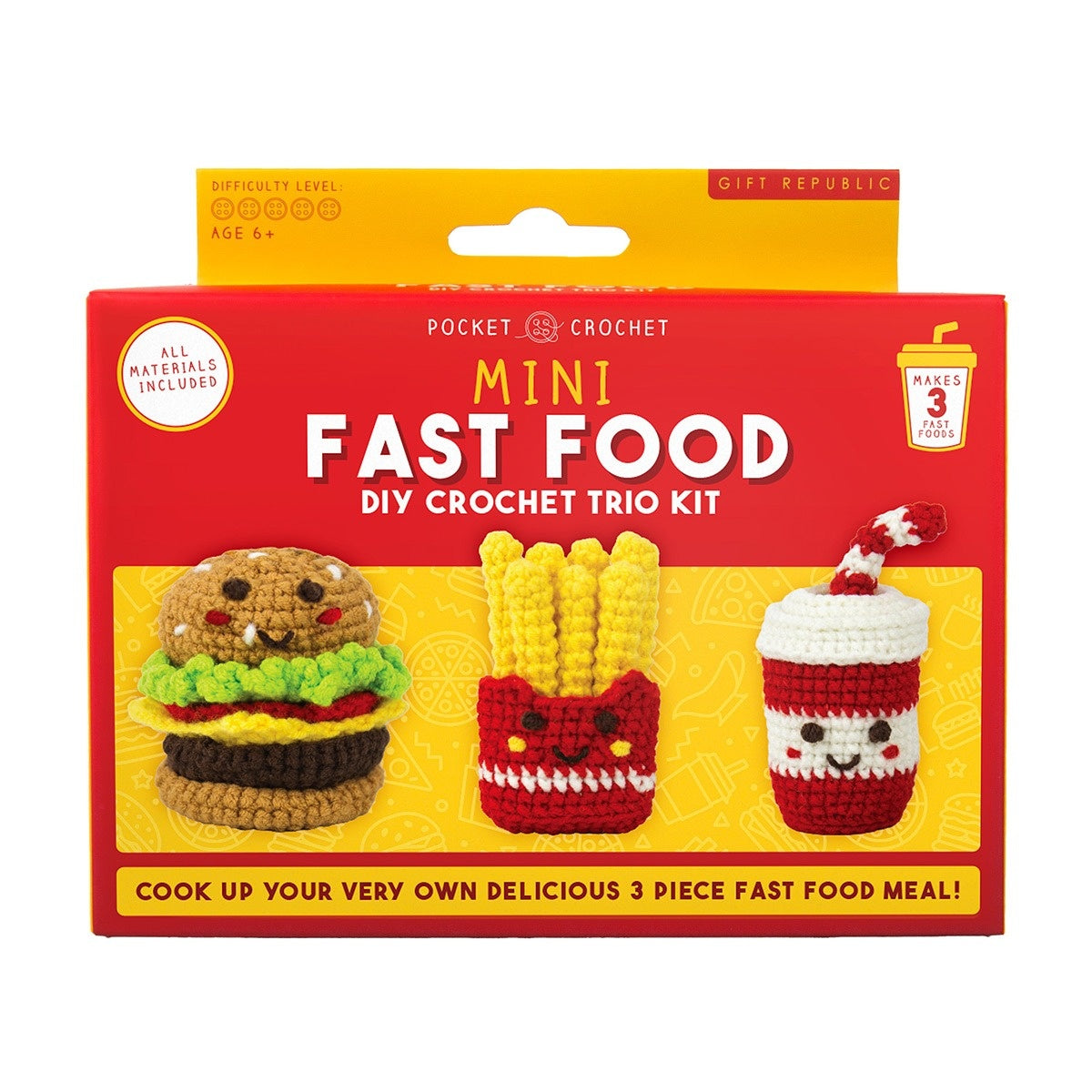 Mini Fast Food Crochet Craft Kit