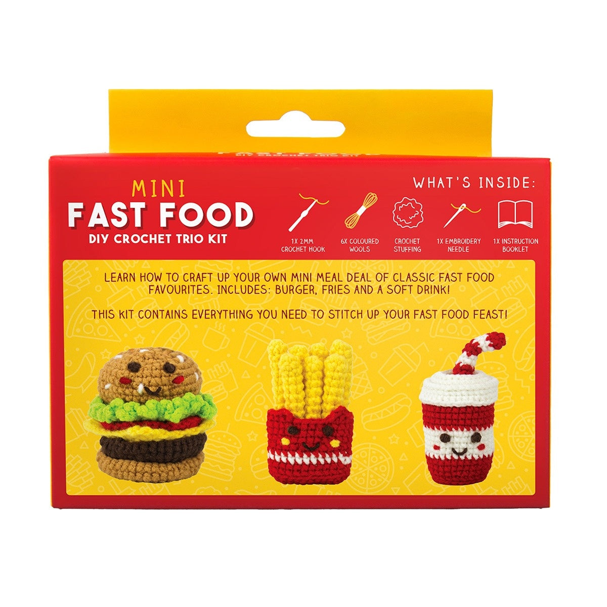 Mini Fast Food Crochet Craft Kit