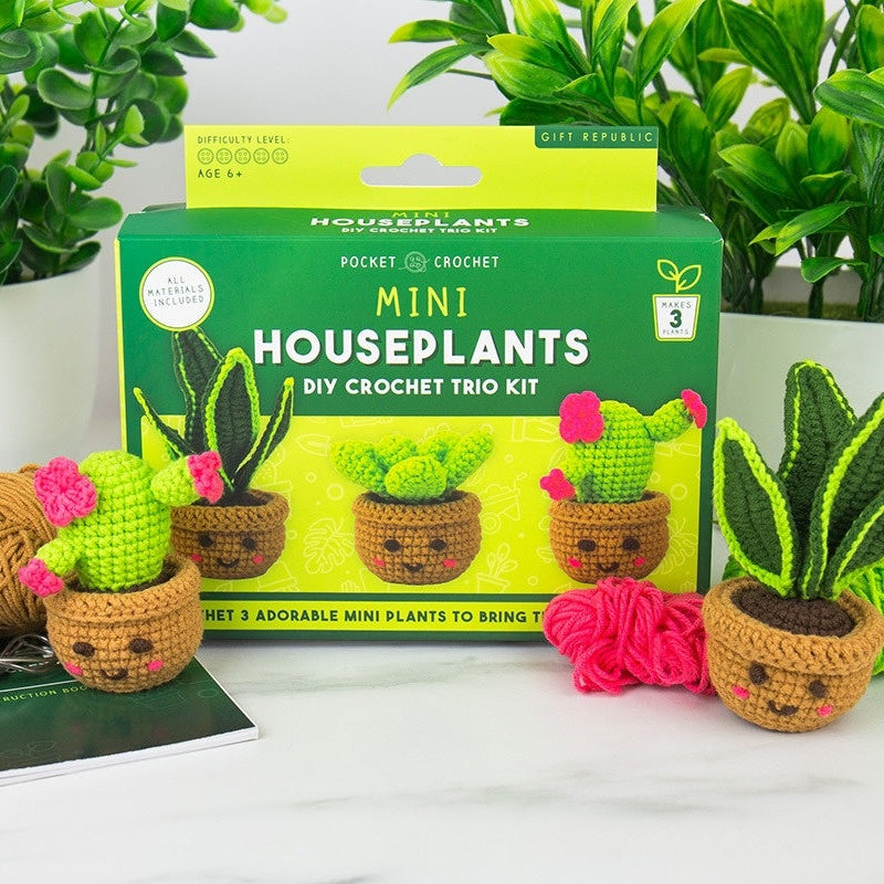 Mini House Plants Crochet Craft Kit