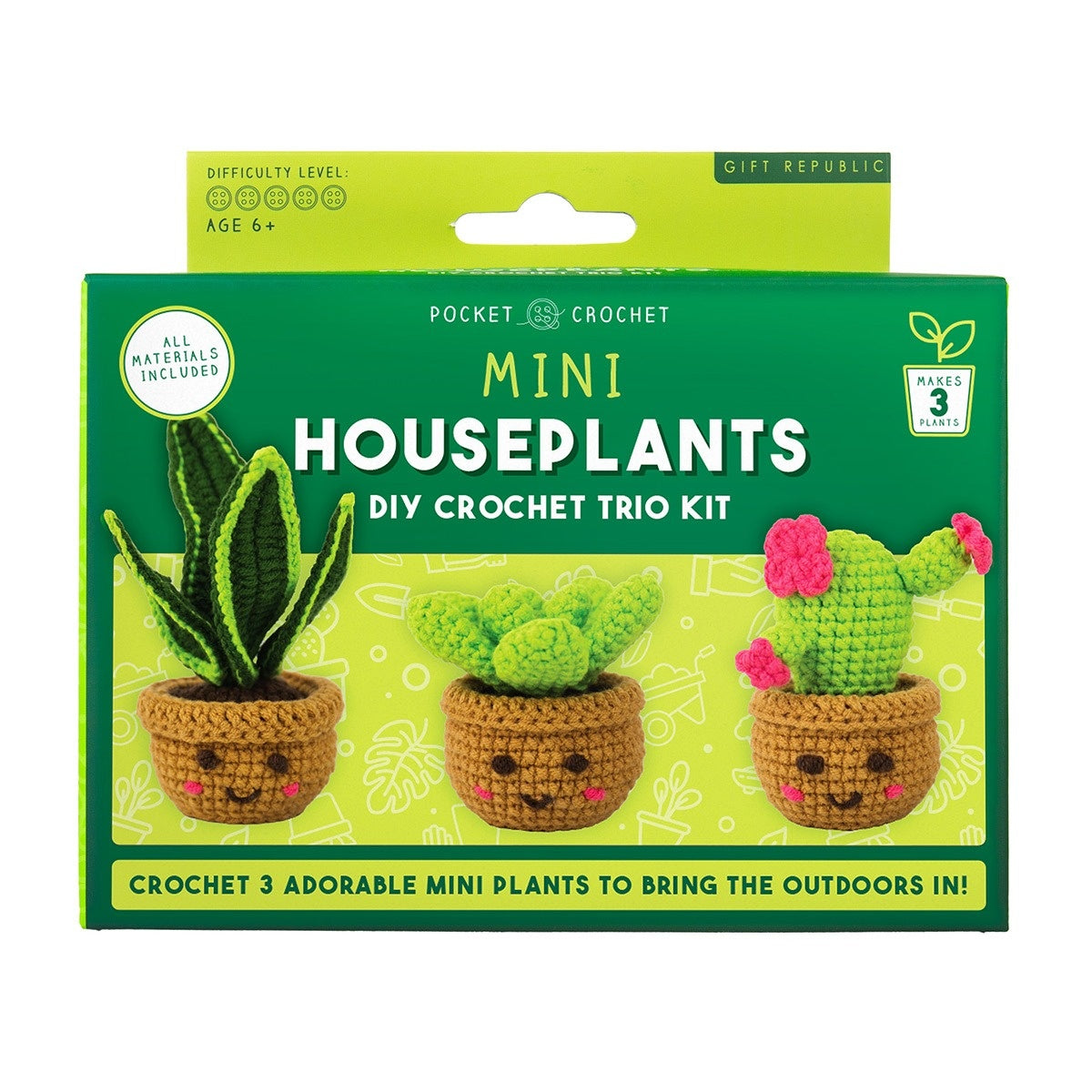 Mini House Plants Crochet Craft Kit