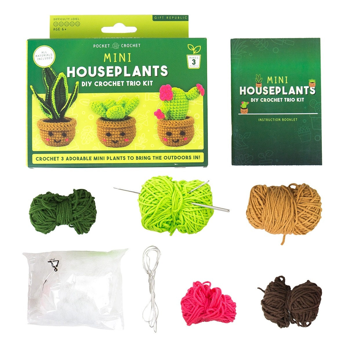 Mini House Plants Crochet Craft Kit