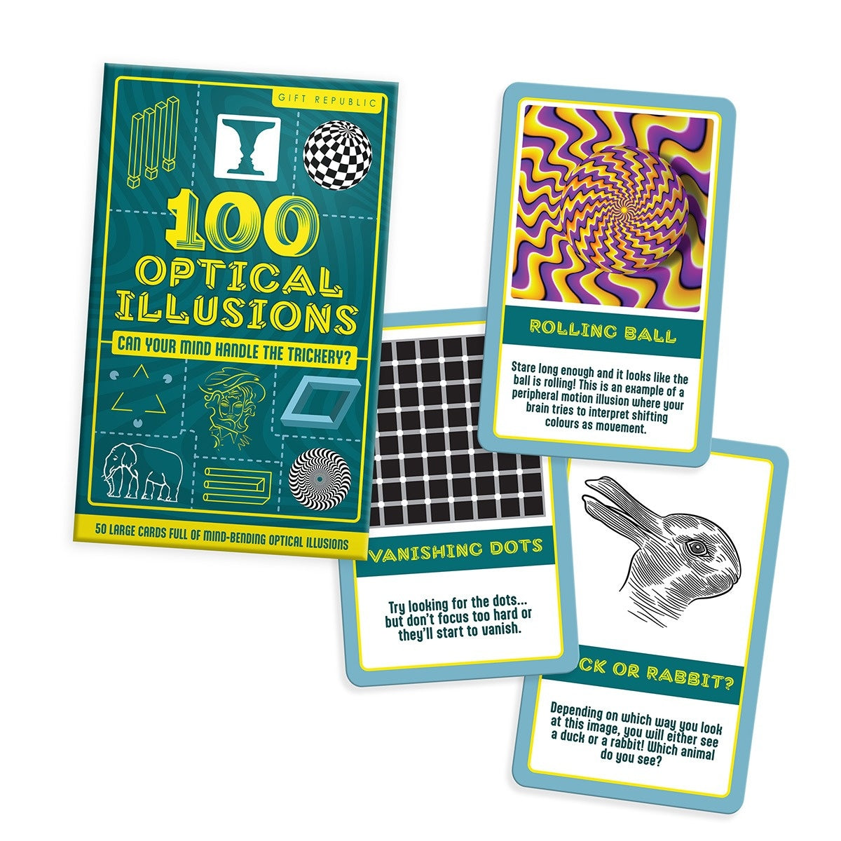 100 Optical Illusions Card Pack
