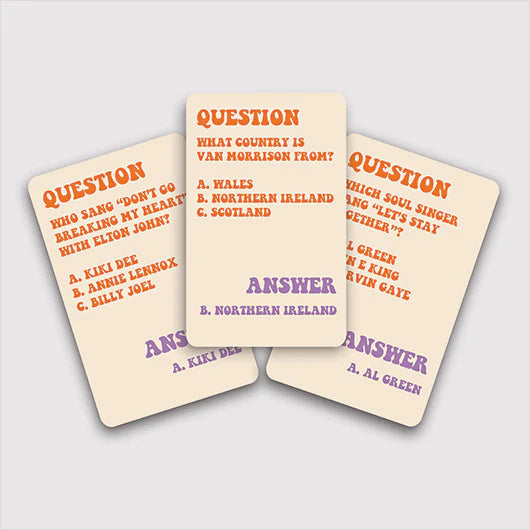 Groovy 70s Pop Culture Trivia Card Pack