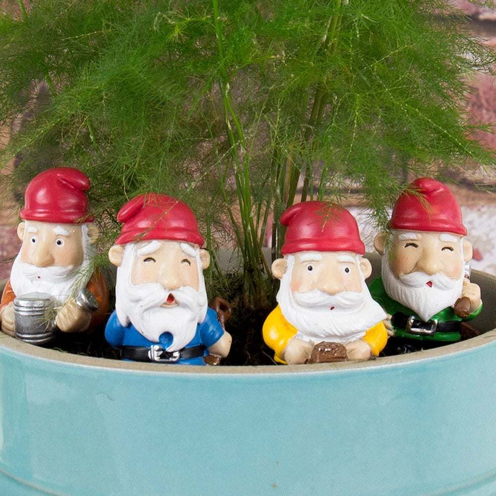 Mini Pot Plant Gnomes (set of 4)