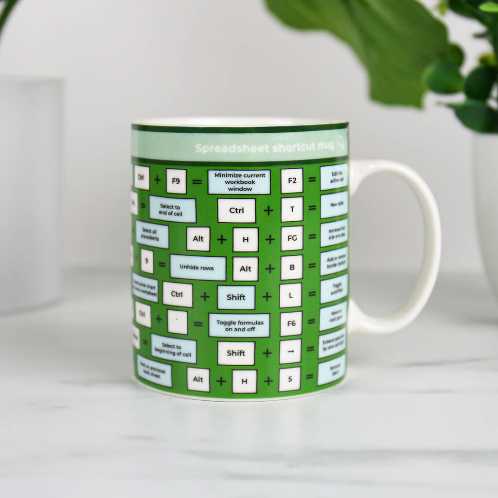 Spreadsheet Shortcut Mug