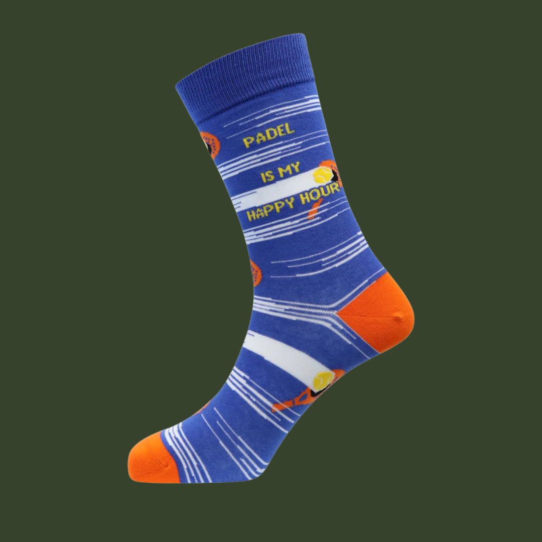 Men's "Padel is my Happy Hour" Cotton Socks