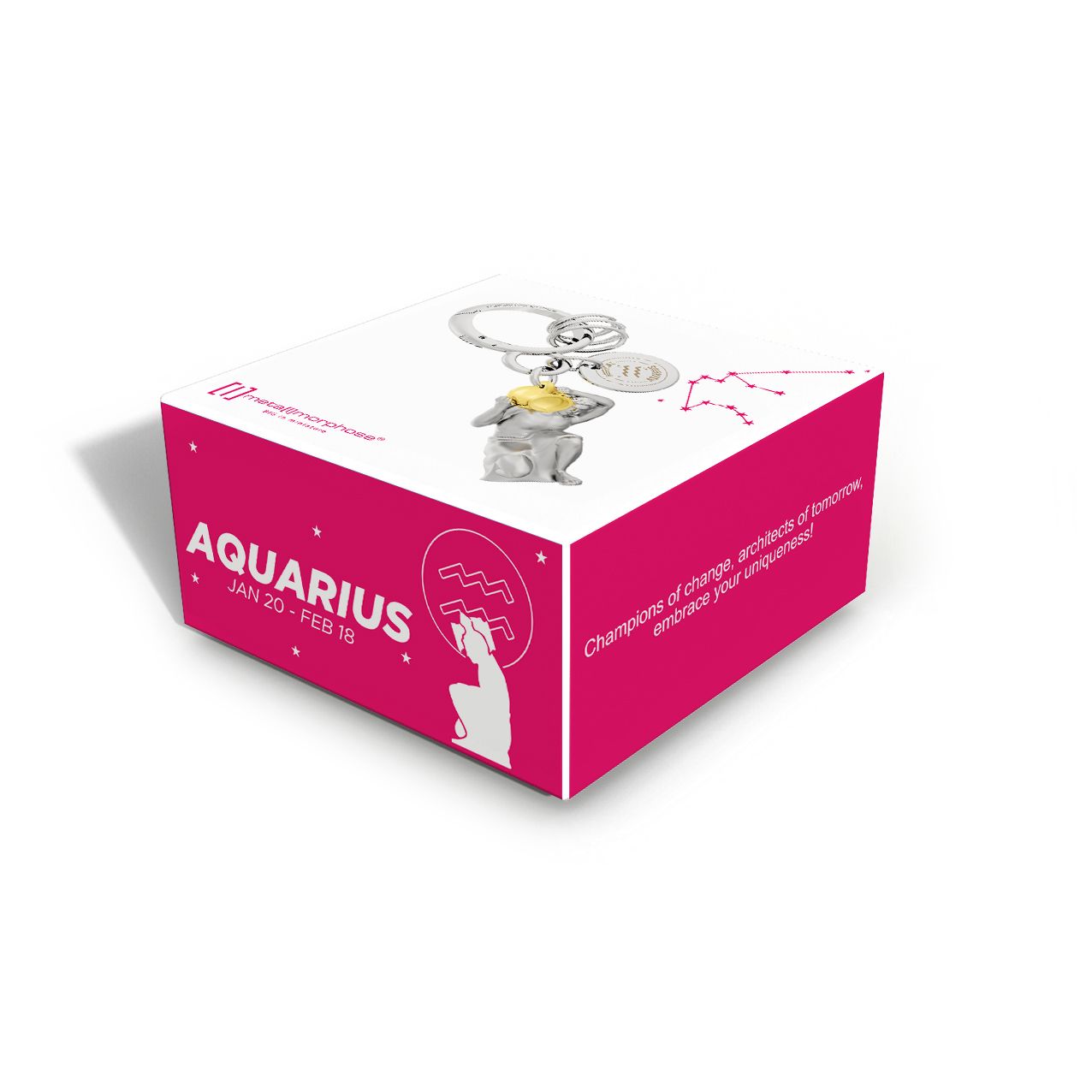 Zodiac Premium Metal Bag Charms