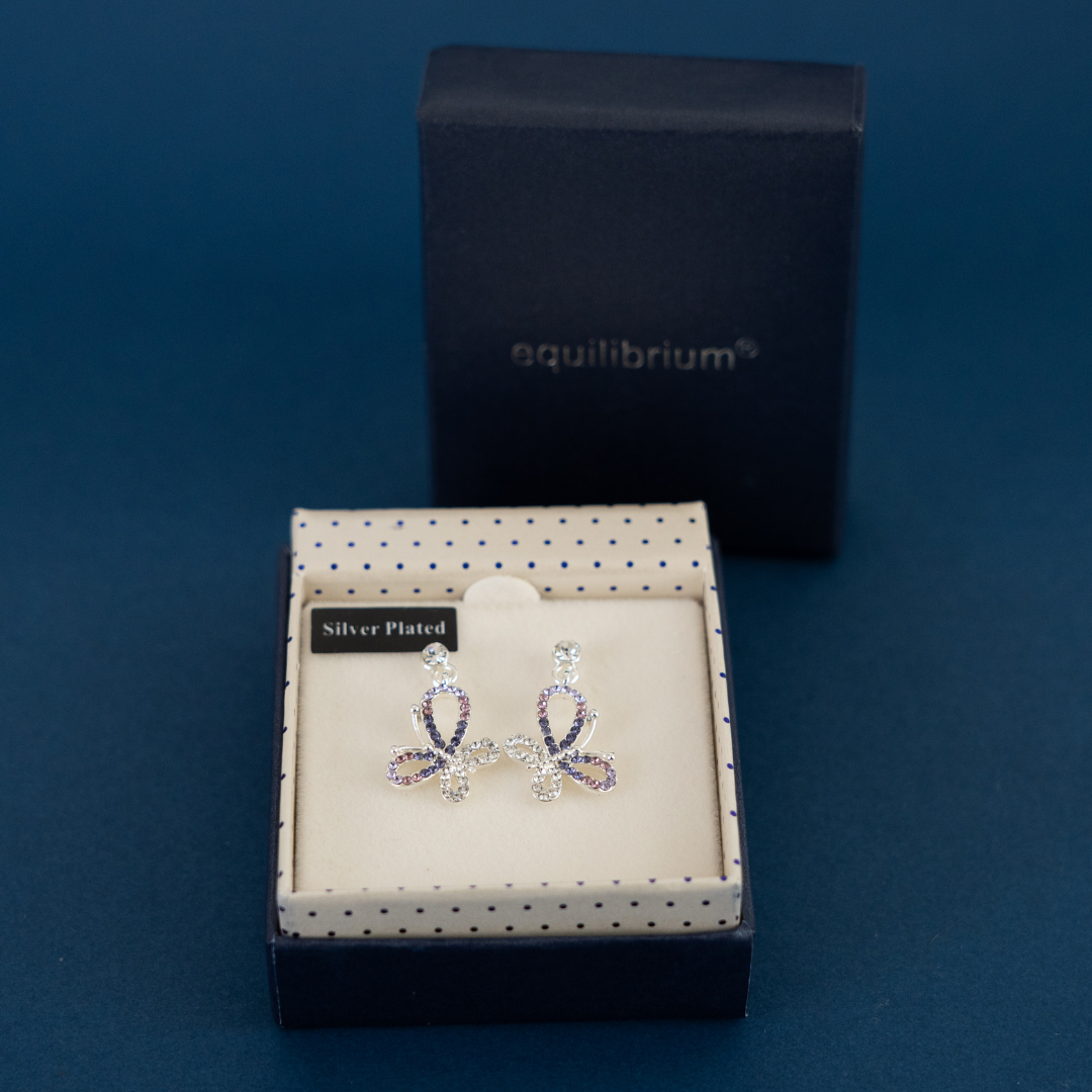 Harlequin Butterfly Earrings