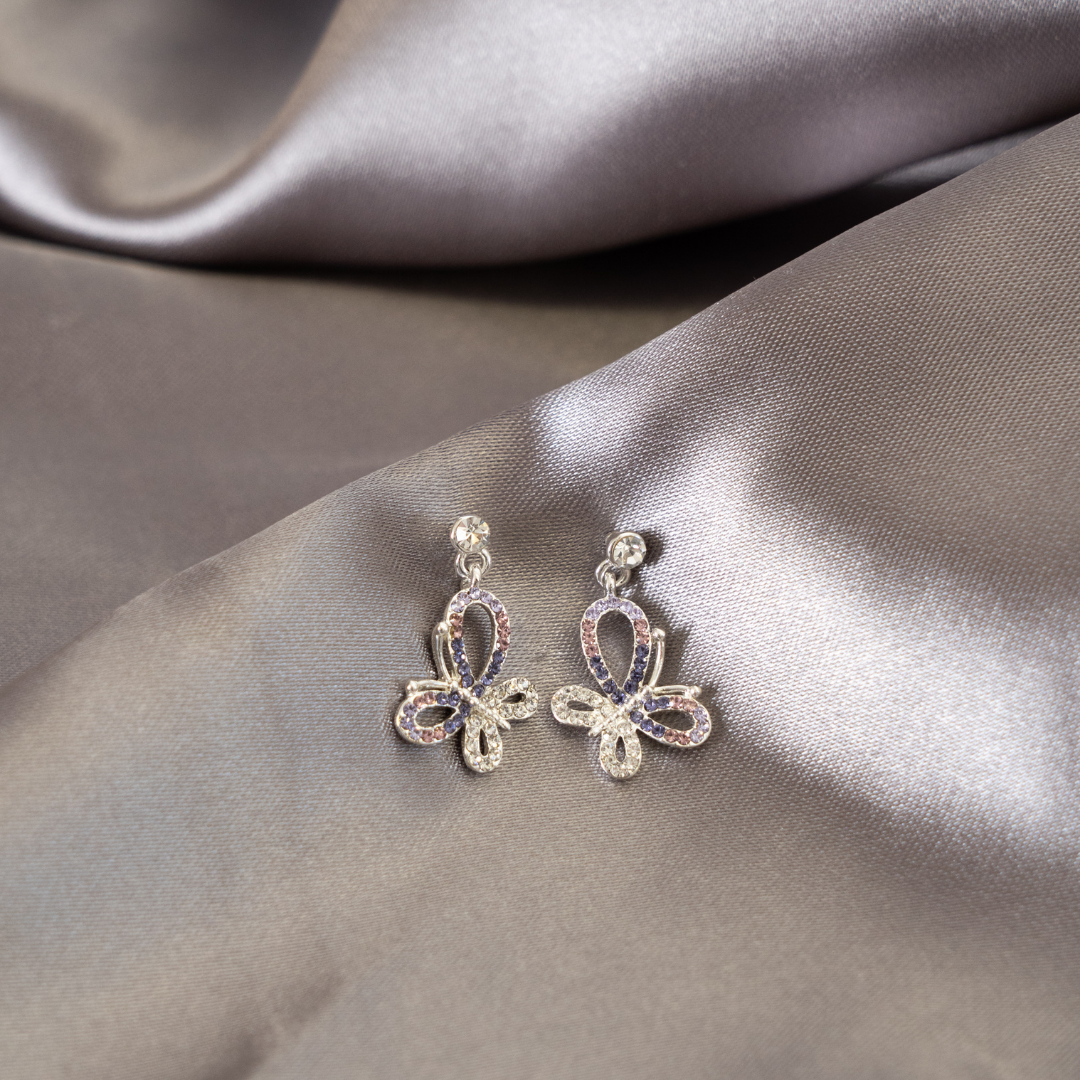 Harlequin Butterfly Earrings