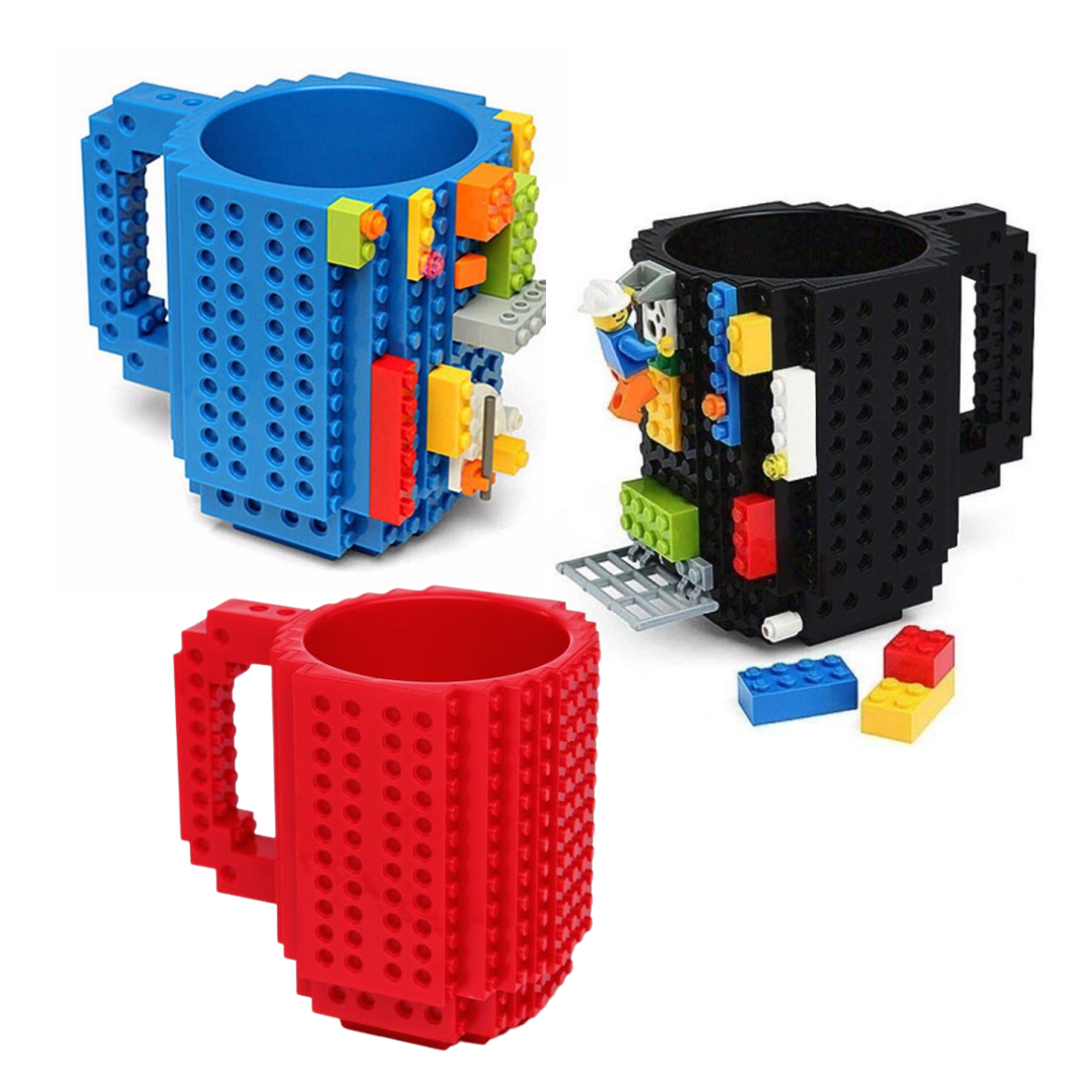 Utilgængelig Terapi Vil Build on Brick Mugs (Lego Compatible!) - Nifty Gifts ZA