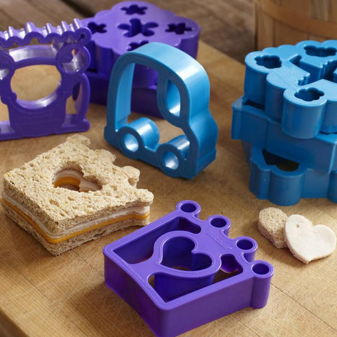 Lunch Punch Sandwich cutters with example