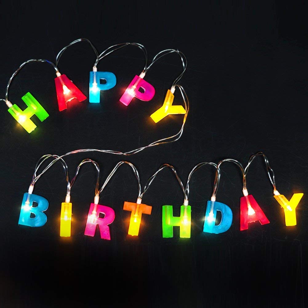 "Happy Birthday" String Lights