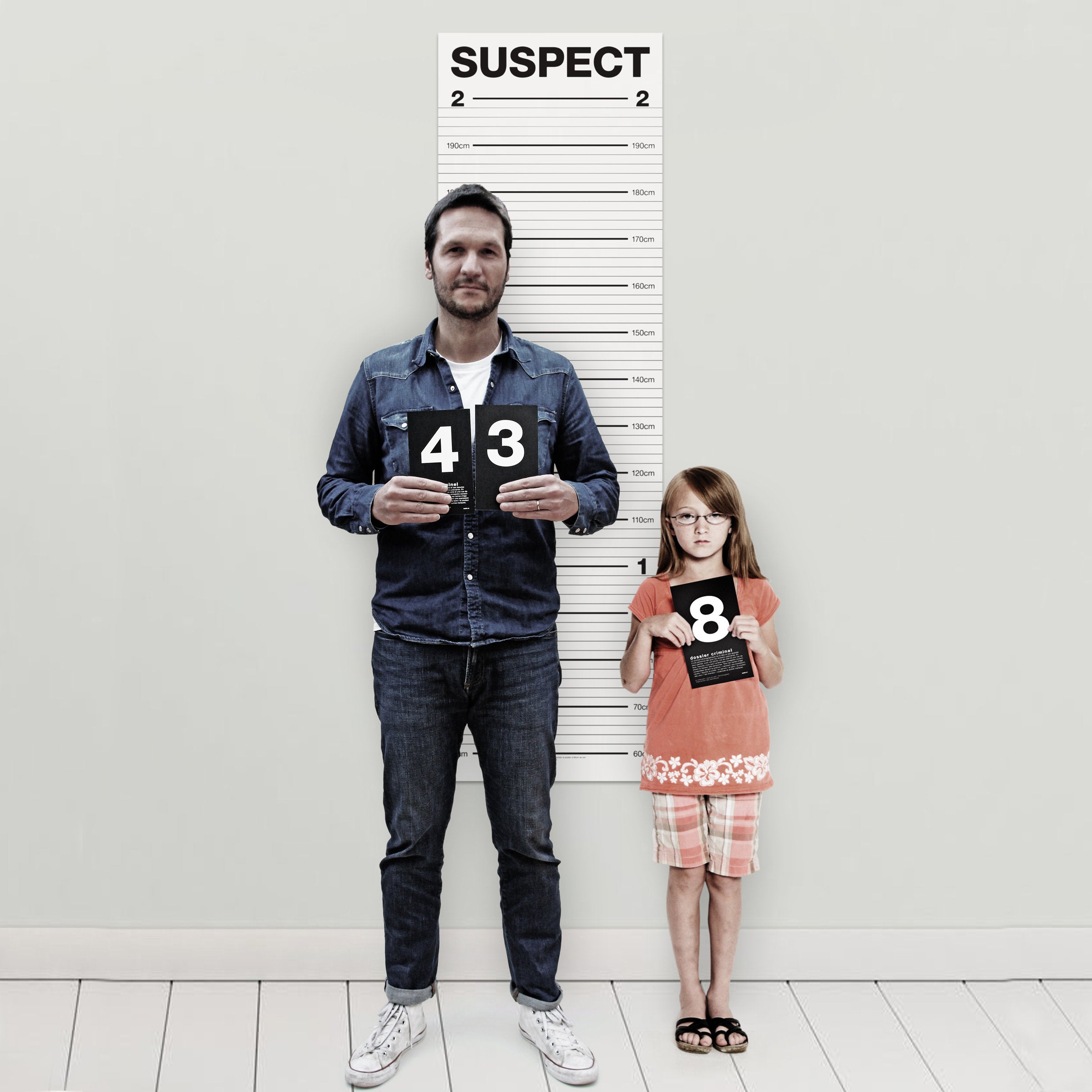 Family Mugshot Height Chart