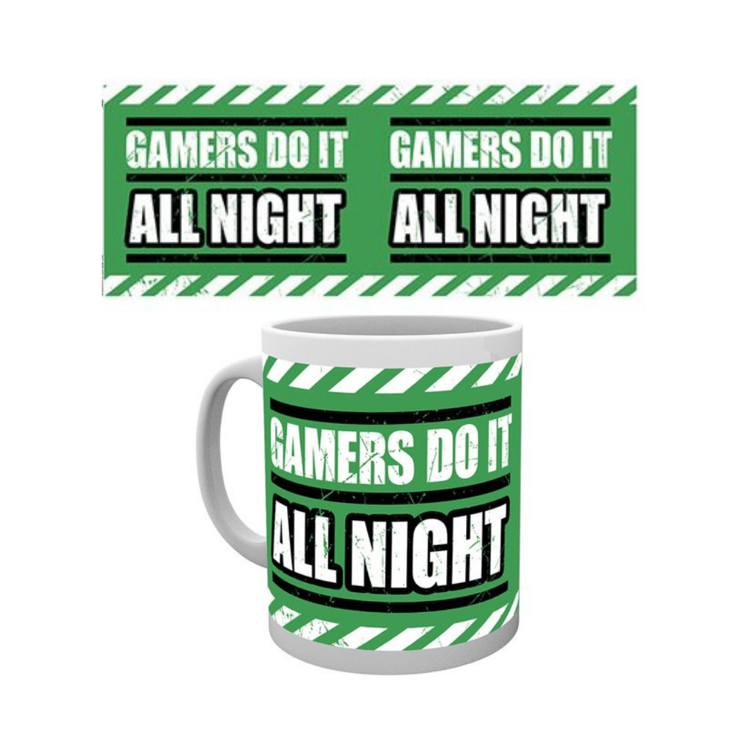 "Gamers Do It All Night" Mug