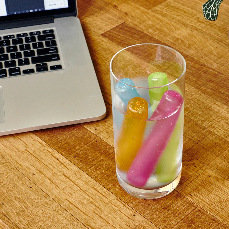 Reusable Rainbow Ice Sticks (Set of 8)