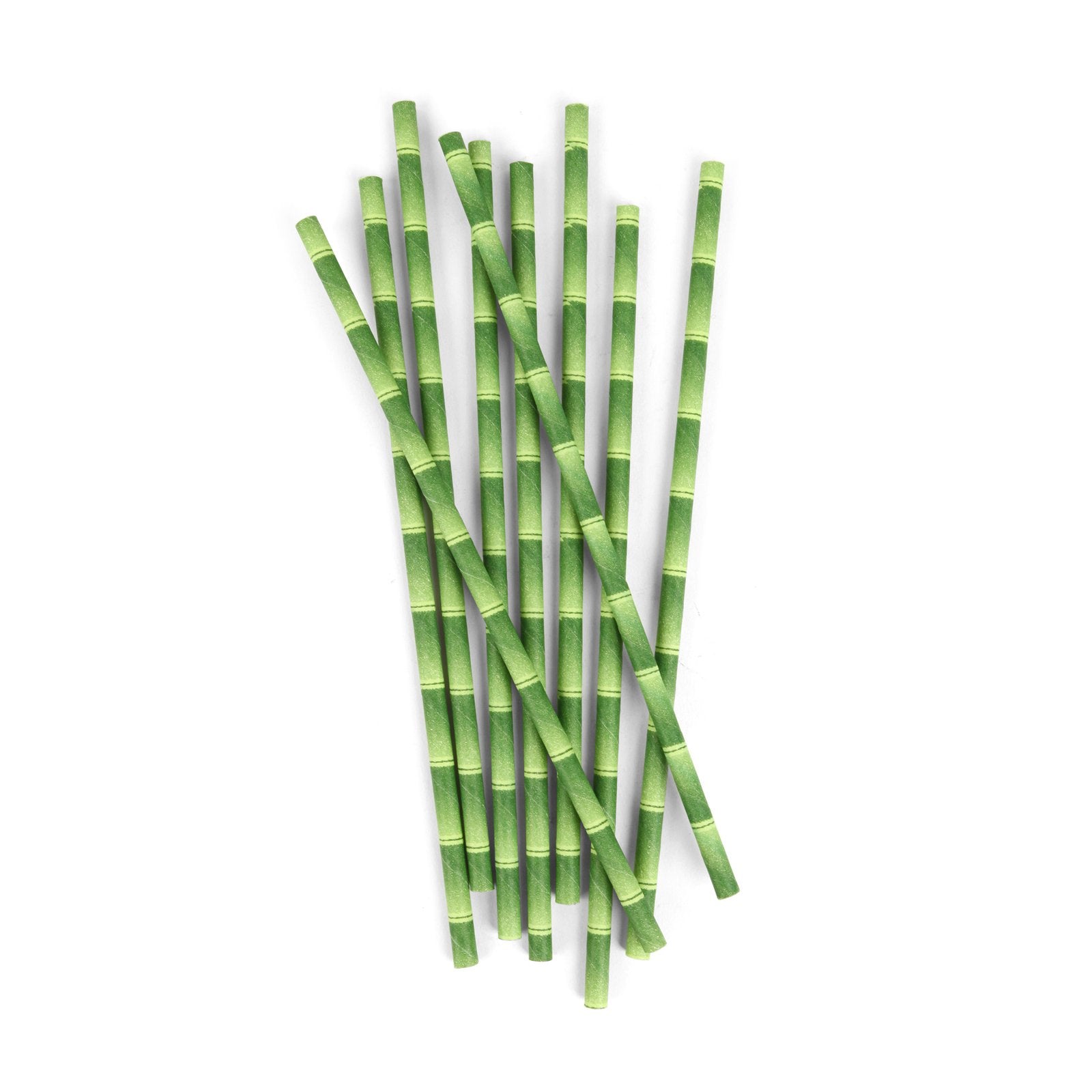 Bamboo Print Paper Straws
