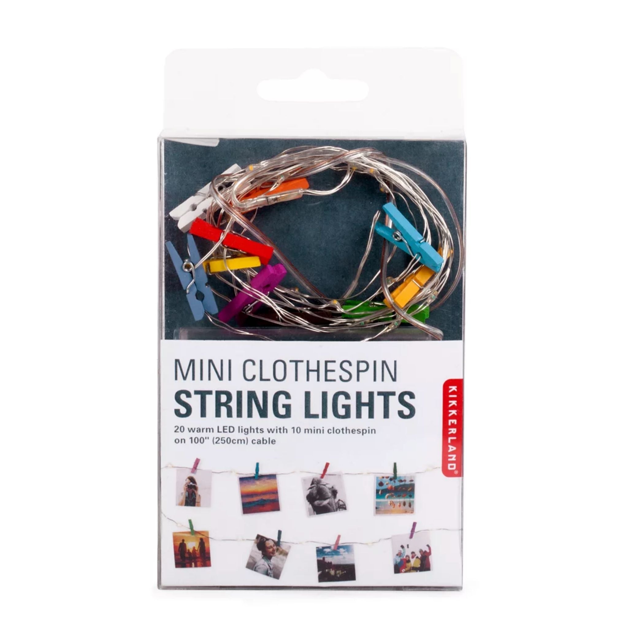 Mini Clothespin String Lights