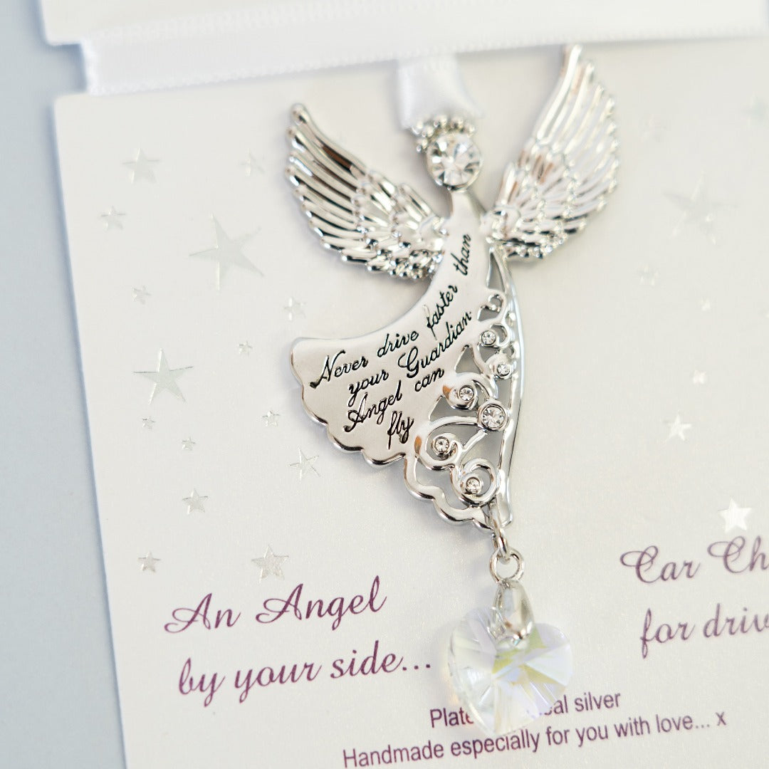 Guardian angel sales car charm