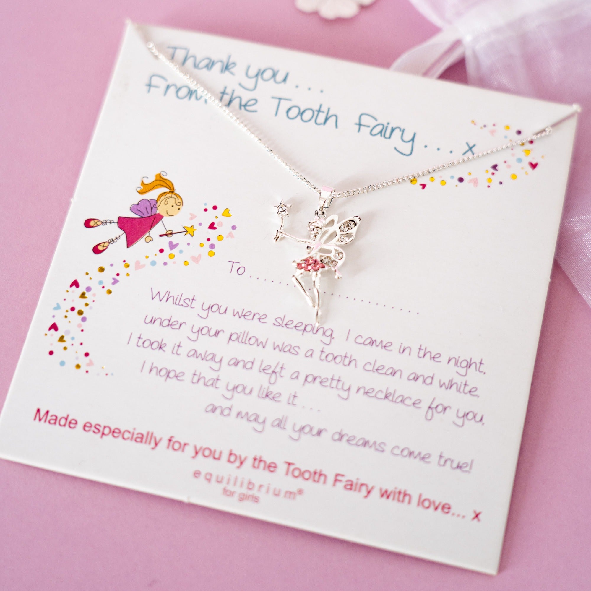 Tooth Fairy Necklace Set for Girls