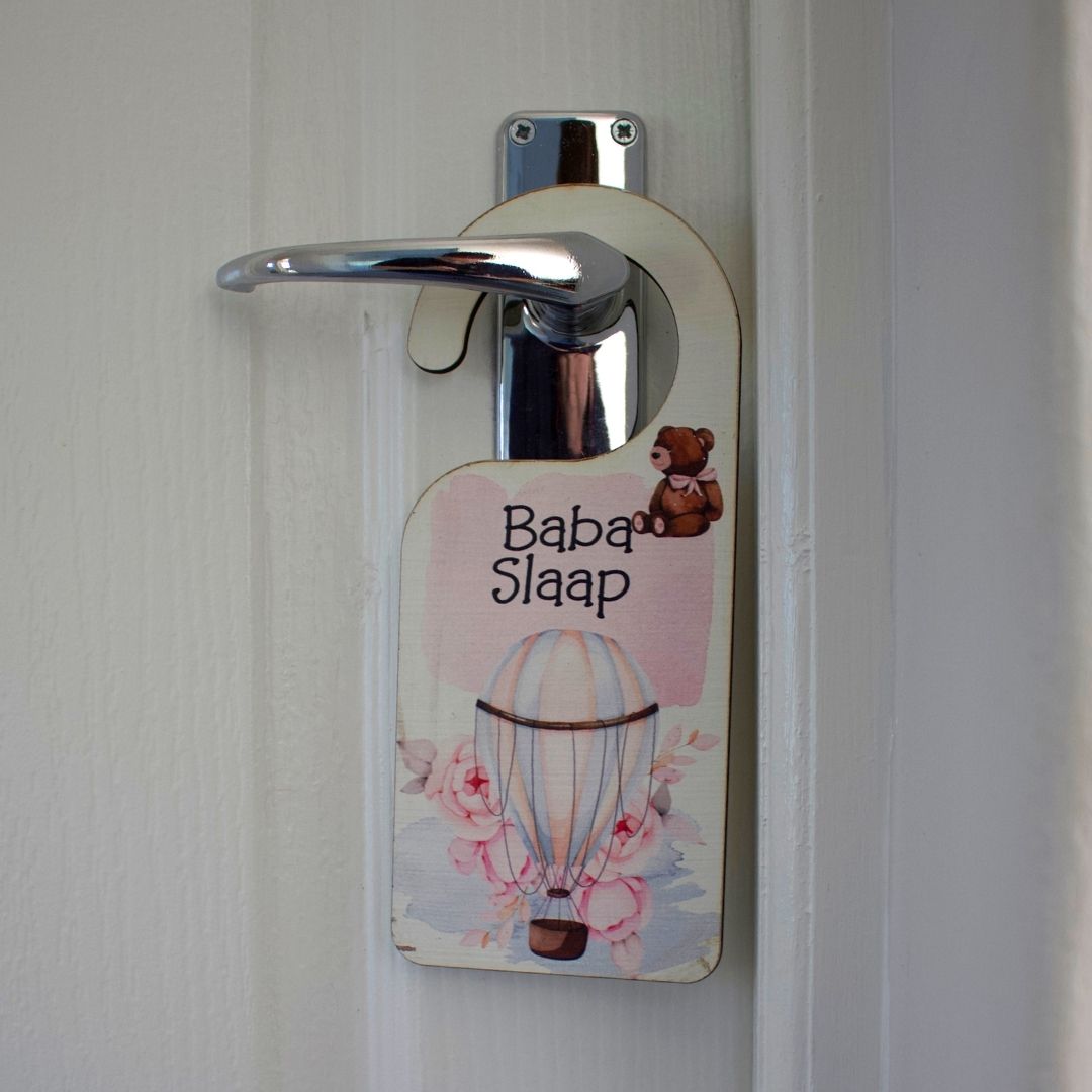 "Baby Sleeping" / "Baba Slaap" Door Hangers