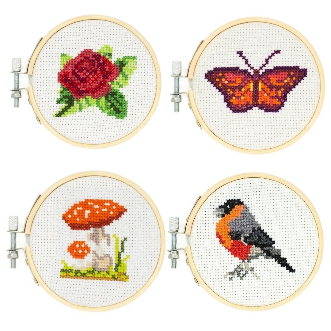 Mini Cross-Stitch Embroidery Kits (assorted)