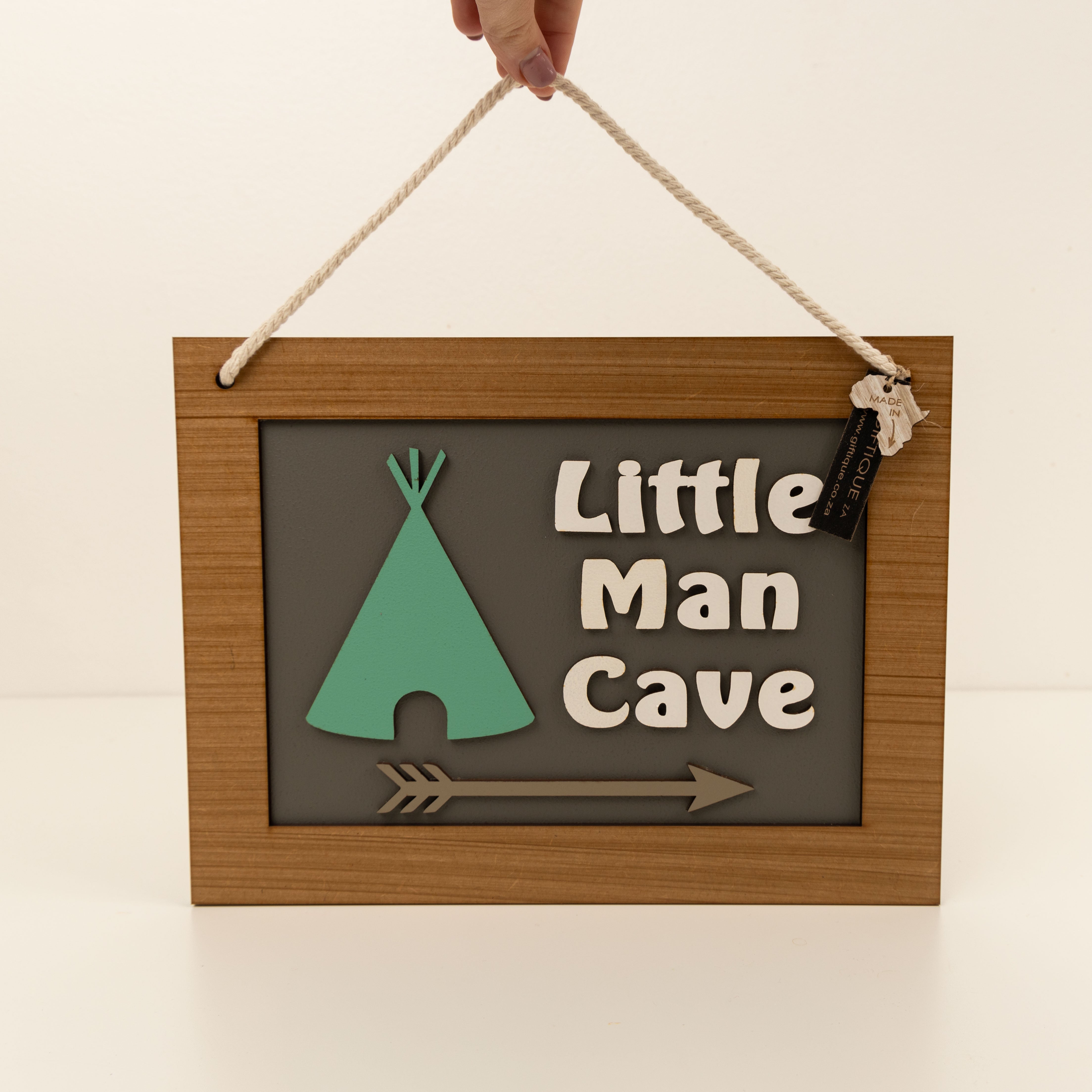 "Little Man Cave" Hanger