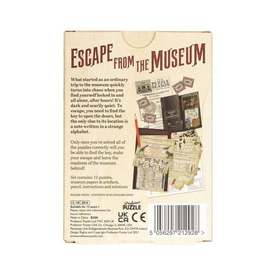 "Escape from the Museum" Escape Room Mini-Game