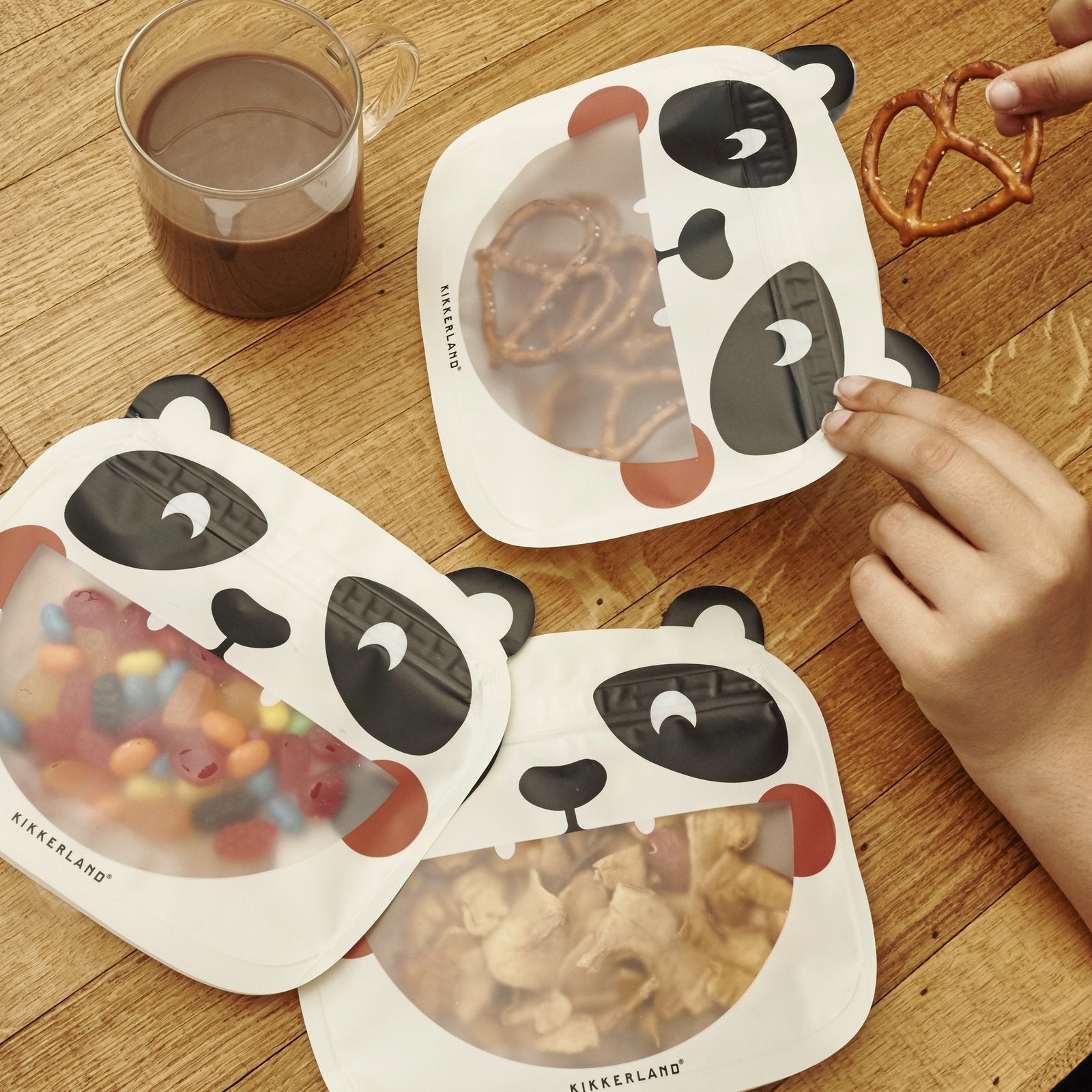 Reusable Zip-Up Snack Bags (3 pack – assorted designs)
